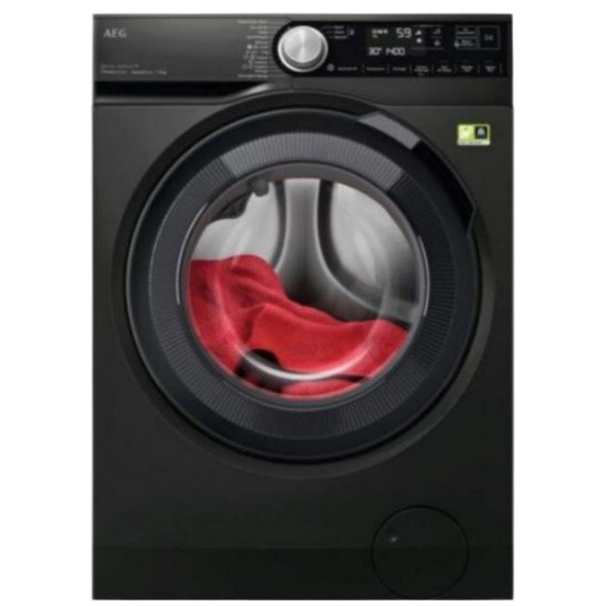 AEG Front Load Washing Machine A+++ 9KG 1400RPM Inverter Motor Matt Black LF8394U4O