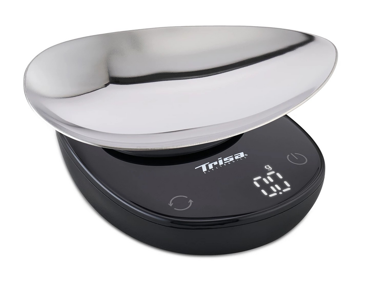 Trisa Digital Kitchen Scale, Favour Scale, Black