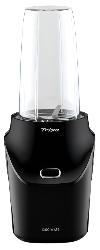 Black Trisa blender on a white background